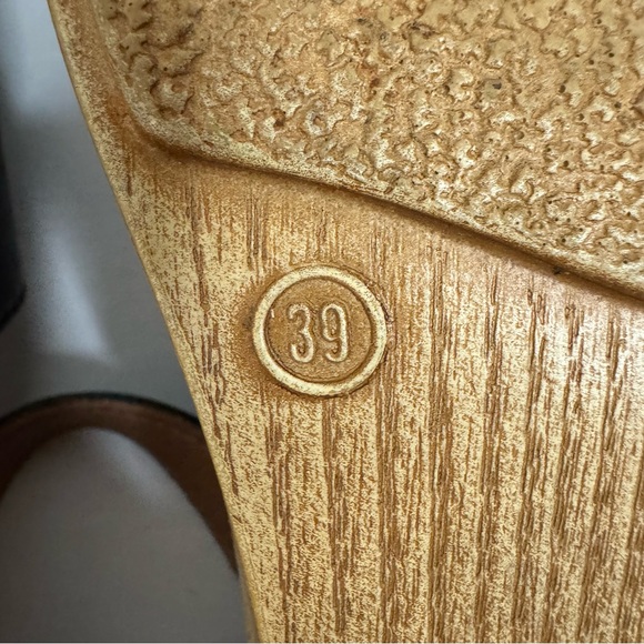 Dansko Black Leather Ankle Strap Clog Sandals EU 39 US 8.5 Platform - Picture 16 of 16